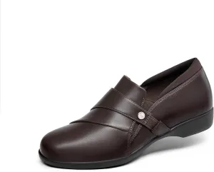 DREAM PAIRS Loafers for Women Slip-on Dressy Comfortable Business Casual Work Office Faux Leather Loafer Shoes with Arch Support