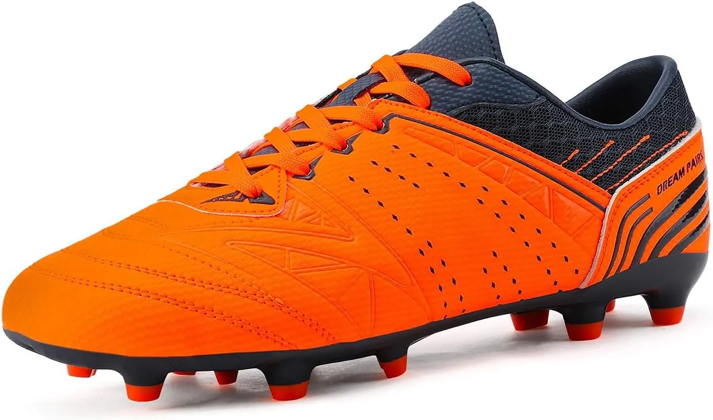 DREAM PAIRS Mens Sport Flexible Athletic Lace Up Light Weight Outdoor Cleats Football Soccer Shoes