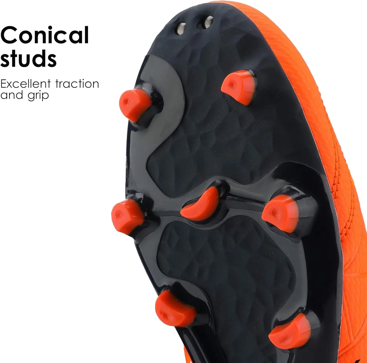 DREAM PAIRS Mens Sport Flexible Athletic Lace Up Light Weight Outdoor Cleats Football Soccer Shoes