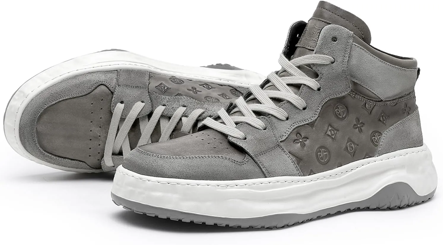 Fashion Sneakers for Men Women, Cowhide Premium Leather Luxury Designer Shoes, Breathable and Comfort Tennis Walking Shoes for Casual Dress