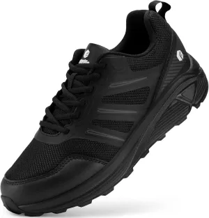 FitVille Extra Wide Mens Running Shoes Orthopedic Sneakers for Plantar Fasciitis Lightweight Men's Trail Running Shoes for Diabetic Men Wide Toe Box Shoes for Flat Feet Heel Pain Relief