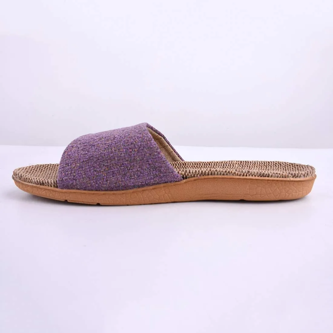 Flax Tatami Slippers No Slip Indoor Slippers Open Toe