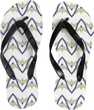 Flip Flops for Women Girls Geometric Abstract Pattern Summer Casual Thong Slippers Slide Flat Sandals for Beach