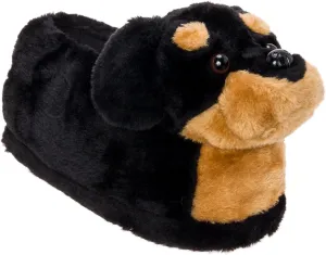 Funziez! Fuzzy Dog Slippers for Women & Men, Funny, House Shoes, Animal, Cute Novelty, Great Mother's Day Gift for Mom, Wife, Daughter