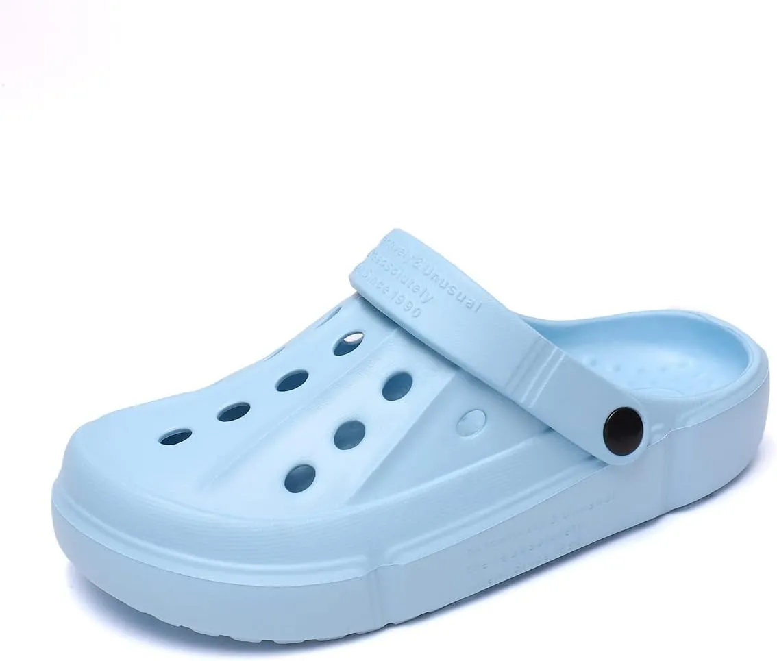 FZUU Mens Women Breathable Garden Clogs Comfortable Slip On Beach Sandals Lightweight Slippers Water Shoes