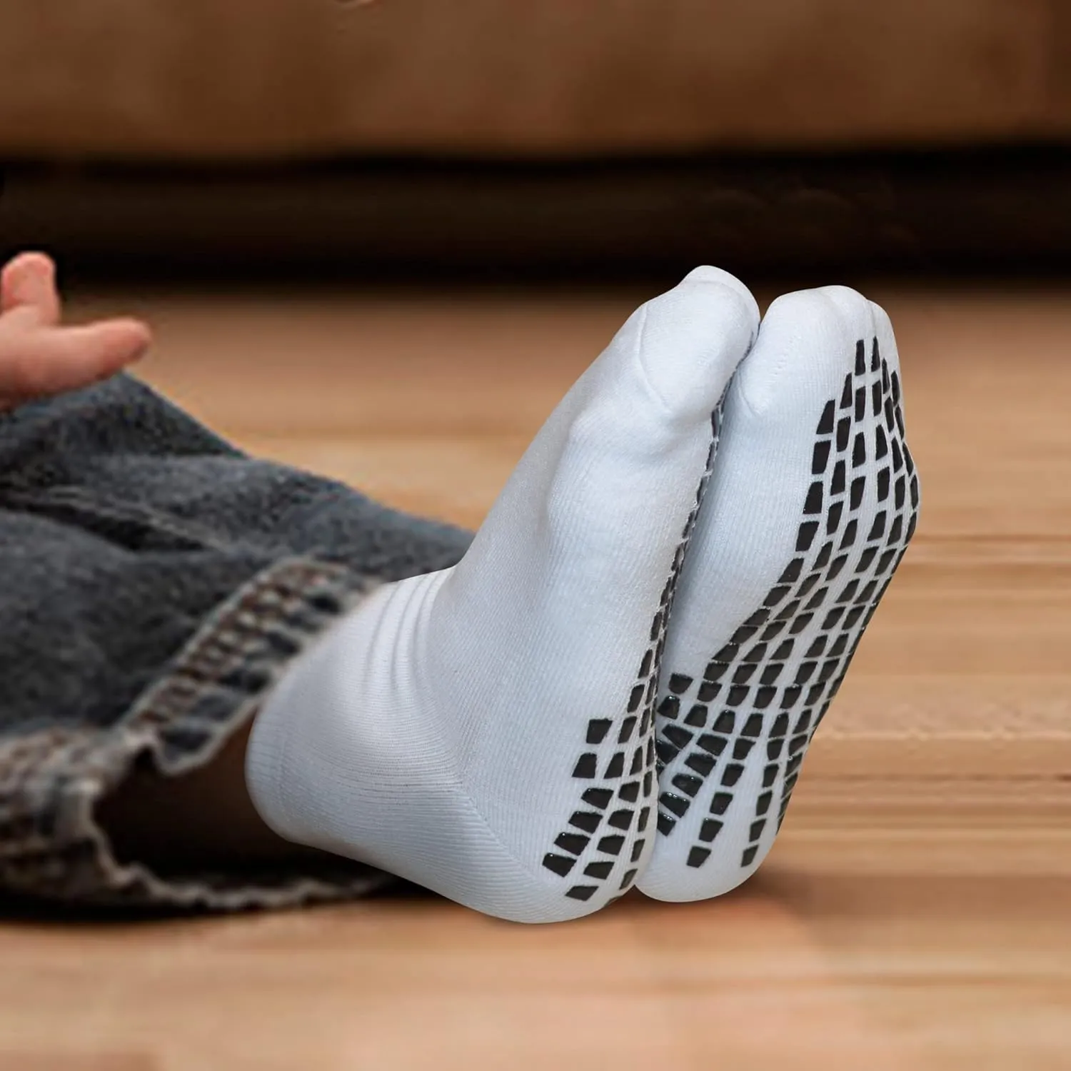 Grip Non Slip Socks For Kids(4-16 Years Old), Cushioned Sport Athletic Slipper Hospital Socks For Youth Boys & Girls