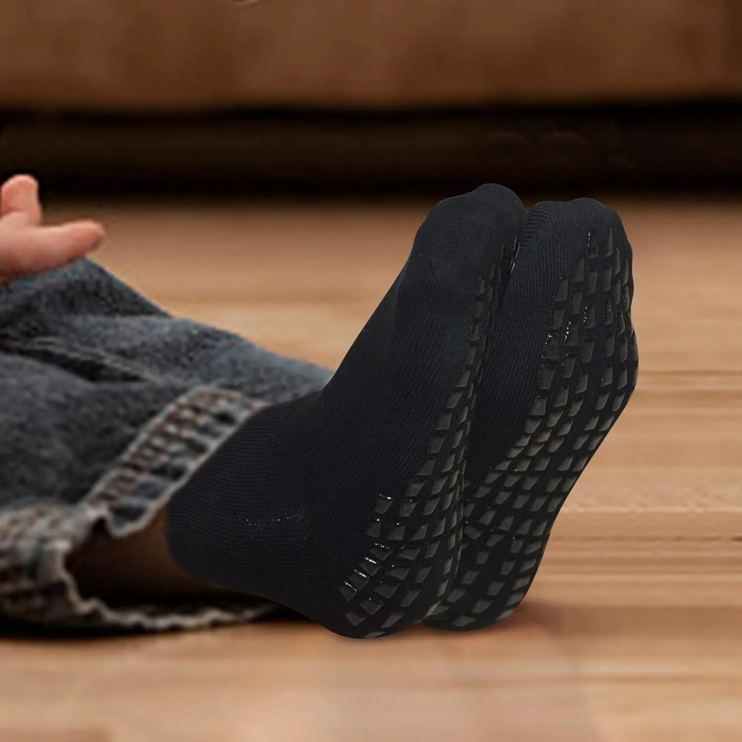 Grip Non Slip Socks For Kids(4-16 Years Old), Cushioned Sport Athletic Slipper Hospital Socks For Youth Boys & Girls