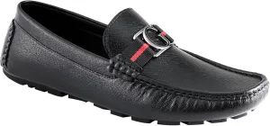 Guess Men's ASKERS Driving Style Loafer, Black Saffiano 004, 13