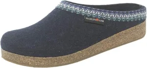 HAFLINGER Grizzly Zigzag Felt Clog Wool Slipper
