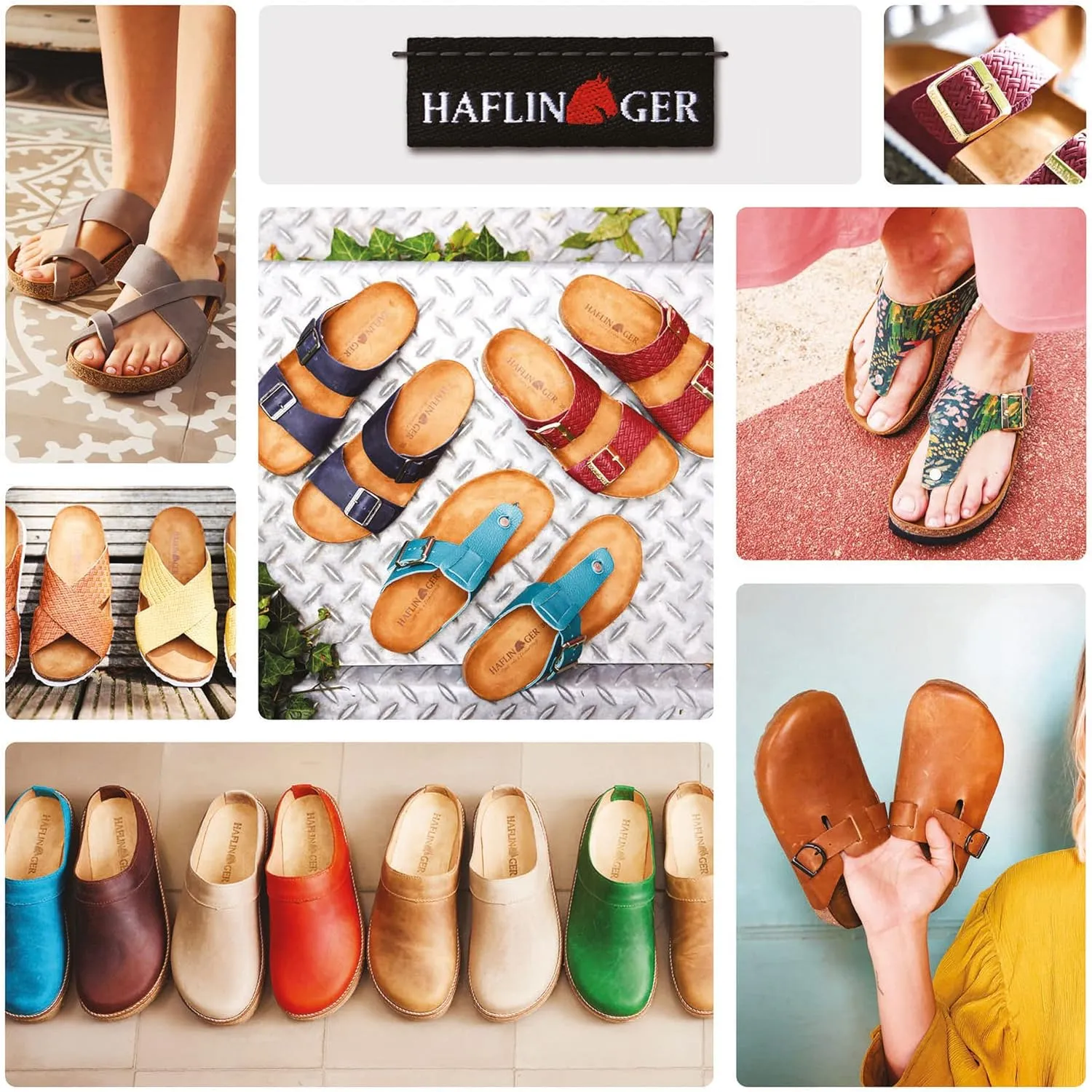 HAFLINGER Grizzly Zigzag Felt Clog Wool Slipper