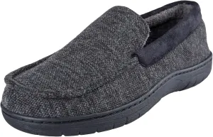 Haggar Men's Venetian Slipper Indoor/Outdoor House Shoe with Memory Foam Comfort