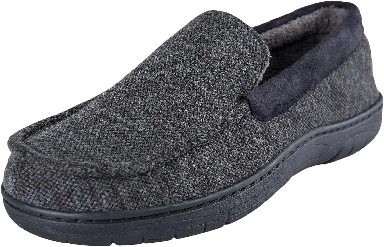 Haggar Men's Venetian Slipper Indoor/Outdoor House Shoe with Memory Foam Comfort