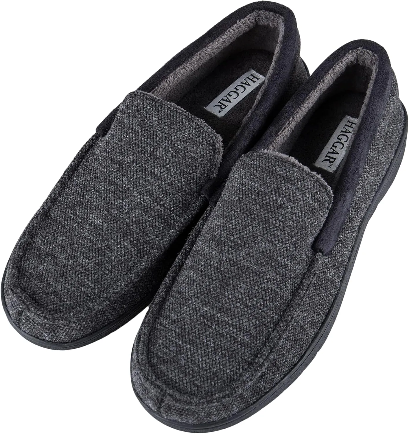 Haggar Men's Venetian Slipper Indoor/Outdoor House Shoe with Memory Foam Comfort