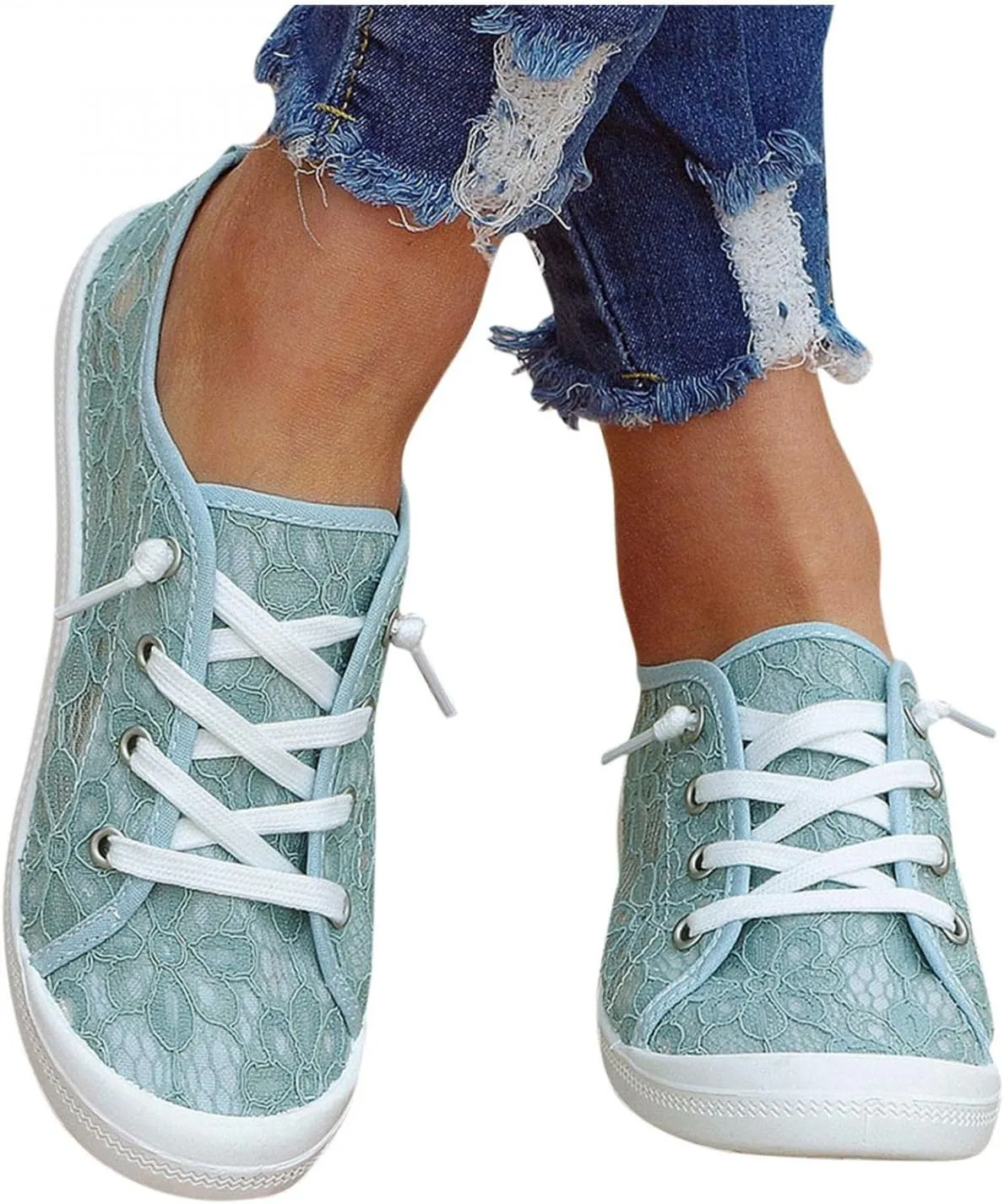 Hbeylia Canvas Shoes For Women Fashion Casual Plaid Lace Up Low Top Play Sneakers Lightweight Low Heels Slip On Flats Loafers Walking Shoes For Girls Running Outdoor Sports Driving