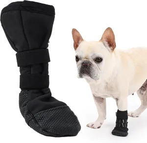 HDKUW Dog Wound Recovery Boot, Waterproof Dog Bootie for Injured Paw, Anti-Slip Dog Shoe Breathable Dog Paw Protector from Licking Wounds S