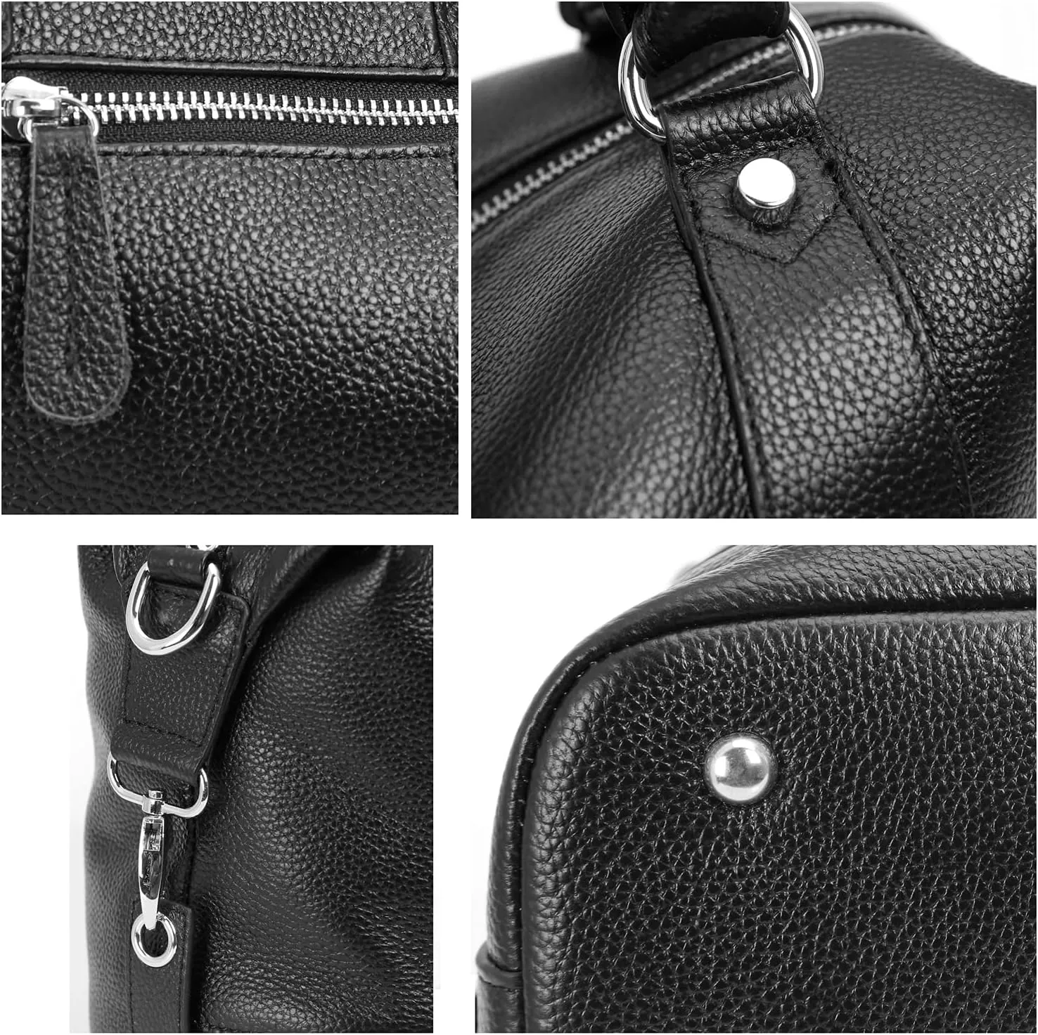 HESHE Womens Genuine Leather Handbags Purse Crossbody Satchel Tote Bags Ladies Real Leather Bags