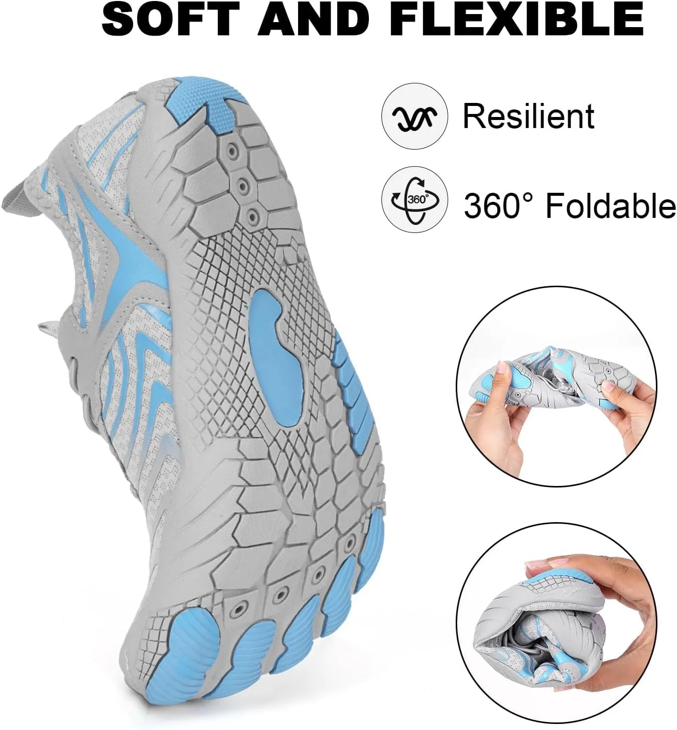 Hike Barefoot Shoes for Women Men Pro-Healthy&Non-Slip Footwear Waterproof Trail Running Wide Toe Water Shoes