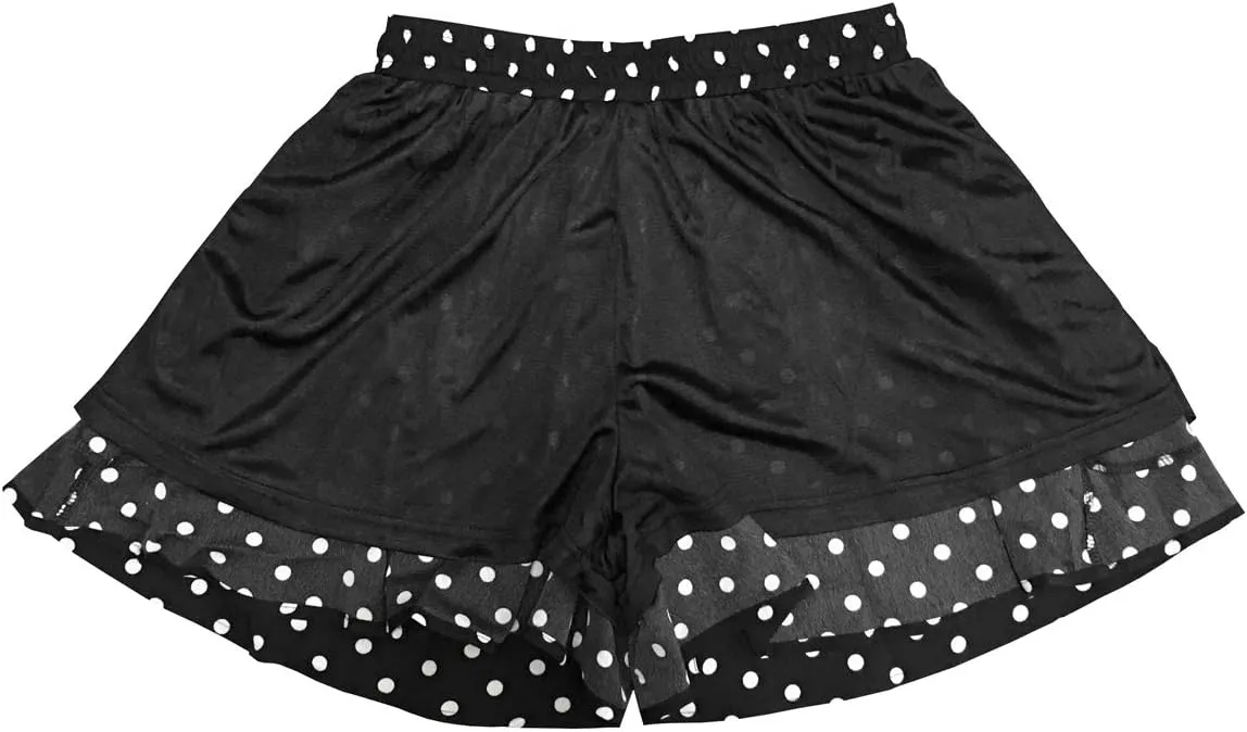 HOW'ON Women's Summer Casual Comfy Culottes Shorts Elastic Waist Wide Leg Shorts