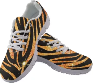 HUGS IDEA Women's Road Running Shoes Nurse Pattern Lightweight Sport Sneakers