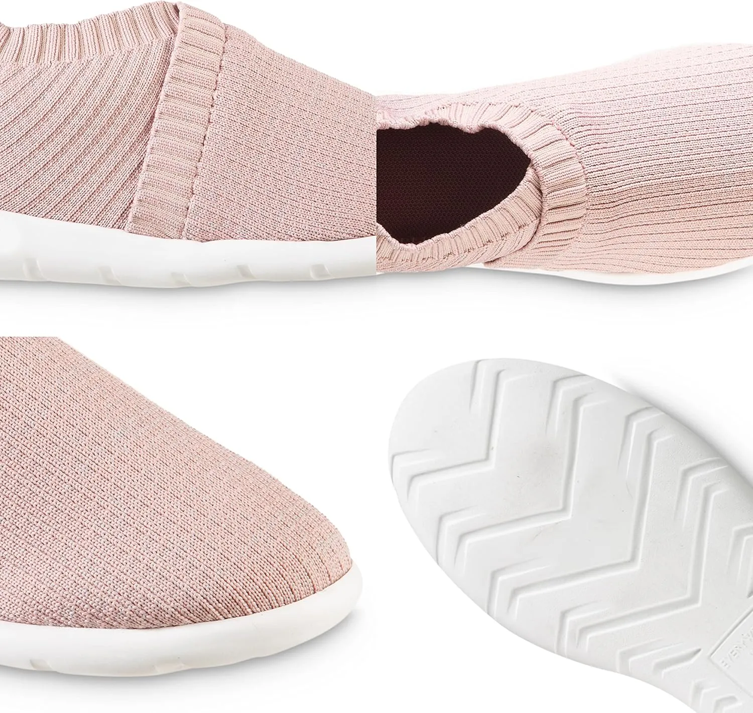 isotoner Women's Lightweight Recycled Stretch Sport Knit Slip-on Slipper Bootie Moccasin