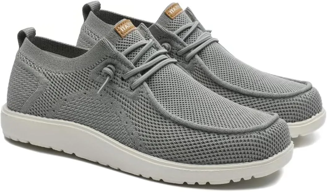 ITAZERO Wide Shoes for Women,Wide Walking Shoes for Women Slip On Loafer with Arch Support,Diabetic Women's Shoes Wide Width