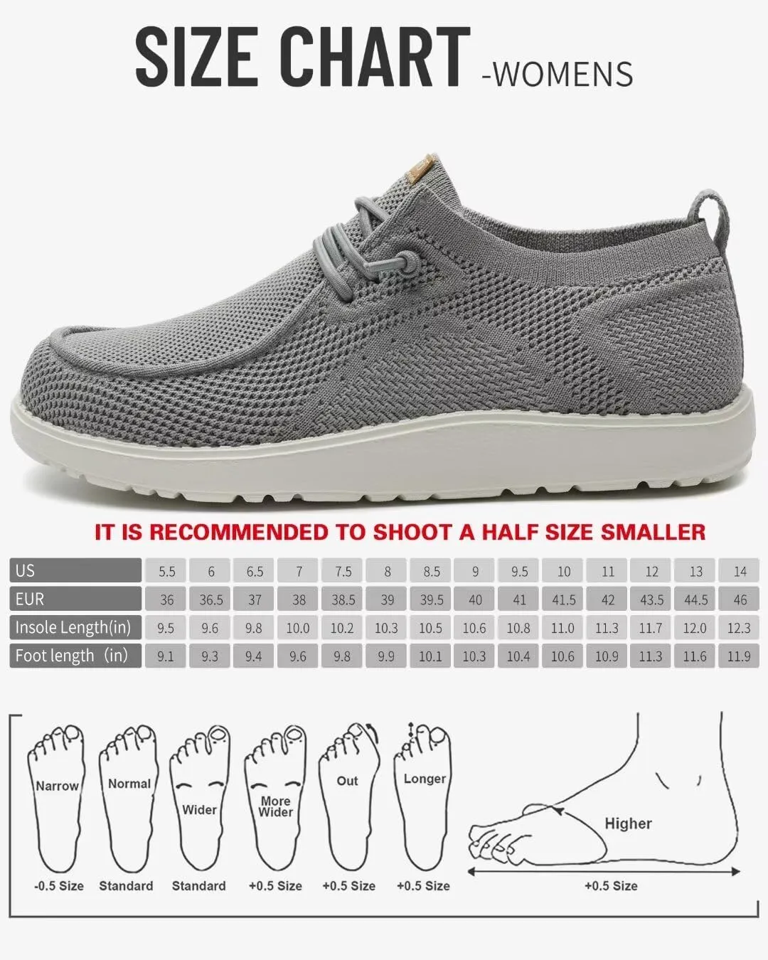 ITAZERO Wide Shoes for Women,Wide Walking Shoes for Women Slip On Loafer with Arch Support,Diabetic Women's Shoes Wide Width