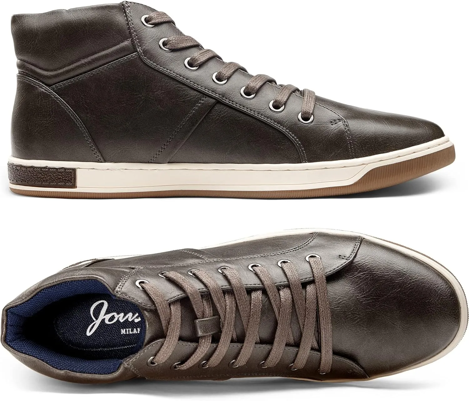 Jousen Men's Casual Shoes High Top Fashion Sneaker Lightweight Men Boots Shoes