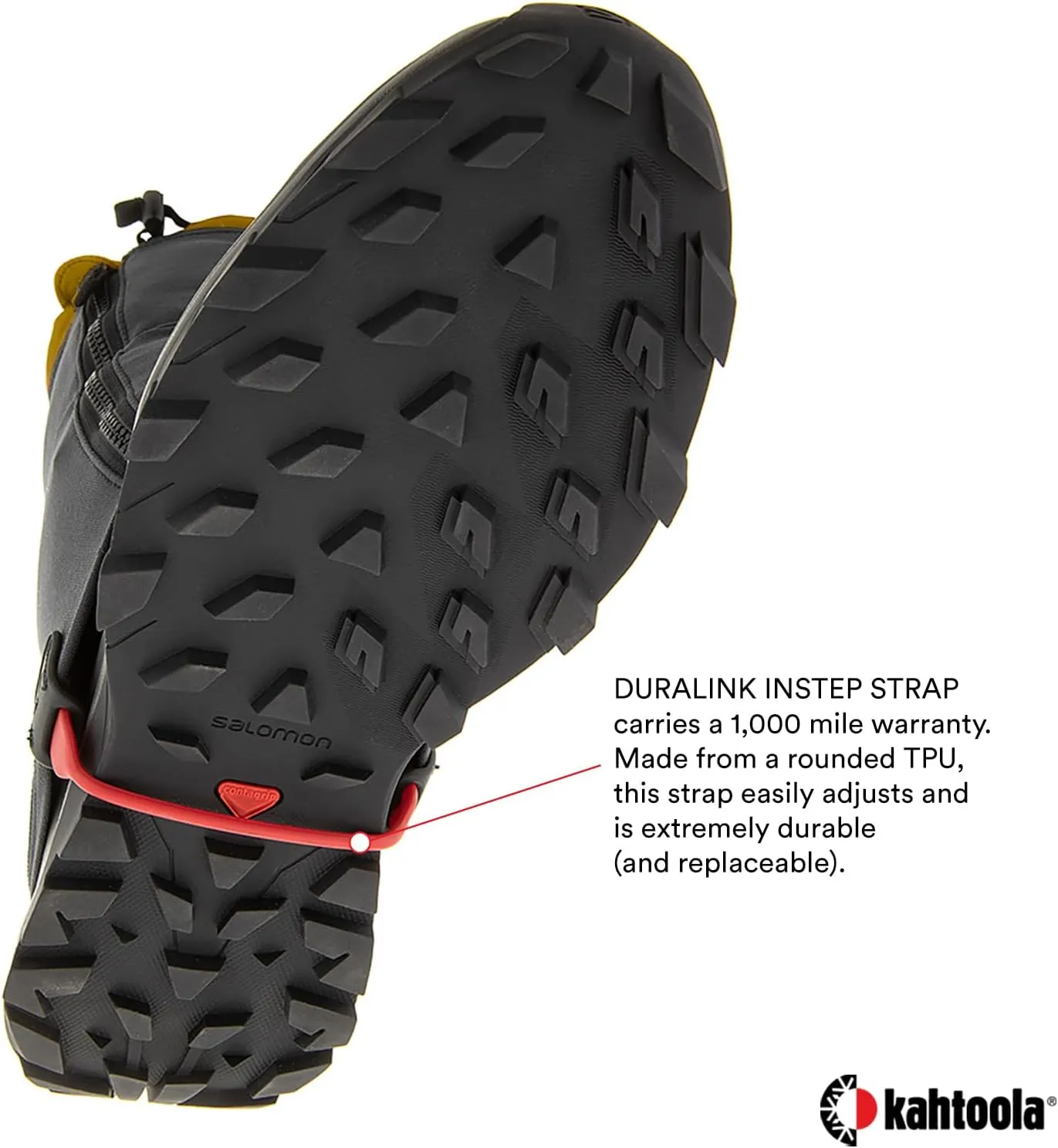 Kahtoola RENAgaiter Mid Gaiters for Hiking, Mountaineering, Trail Running, Shoe & Boot Protection in Mud, Snow & Ice