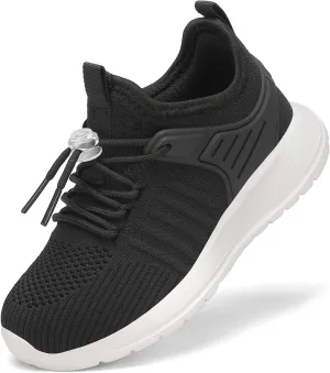 KESCOO Boys Girls Sneakers Kids Tennis Shoes Lightweight Breathable Students Sports Athletic Running Shoes for Little/Big Kid