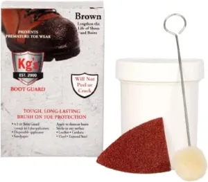 Kg's Boot Guard Brush On Toe Protection – Brush On Liquid for Tough, Long-Lasting Safety Protection on Boots