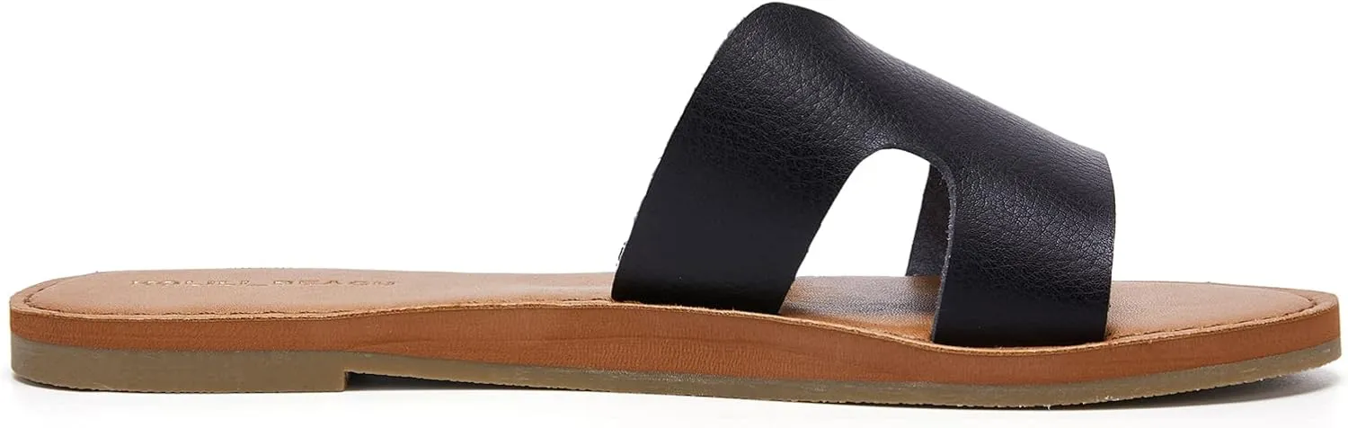 KOLILI Womens Flat Slide Sandals, Summer Fashion Sandals, Comfy Style | Warm-weather Favorite
