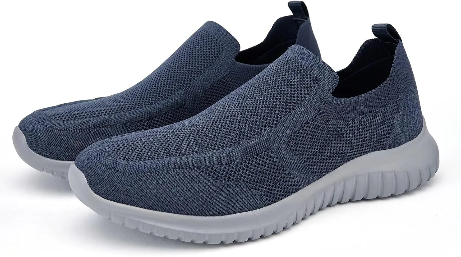 konhill Men's Breathable Tennis Shoes - Slip on Walking Casual Athletic Sneakers Shoes