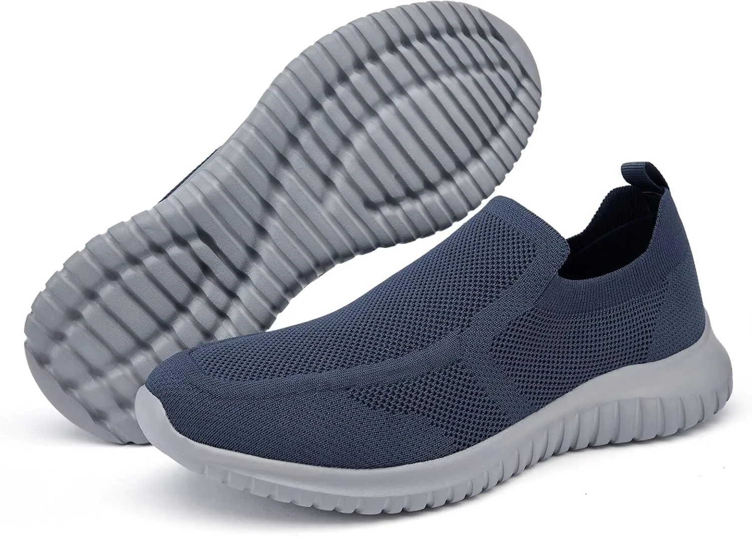 konhill Men's Breathable Tennis Shoes - Slip on Walking Casual Athletic Sneakers Shoes