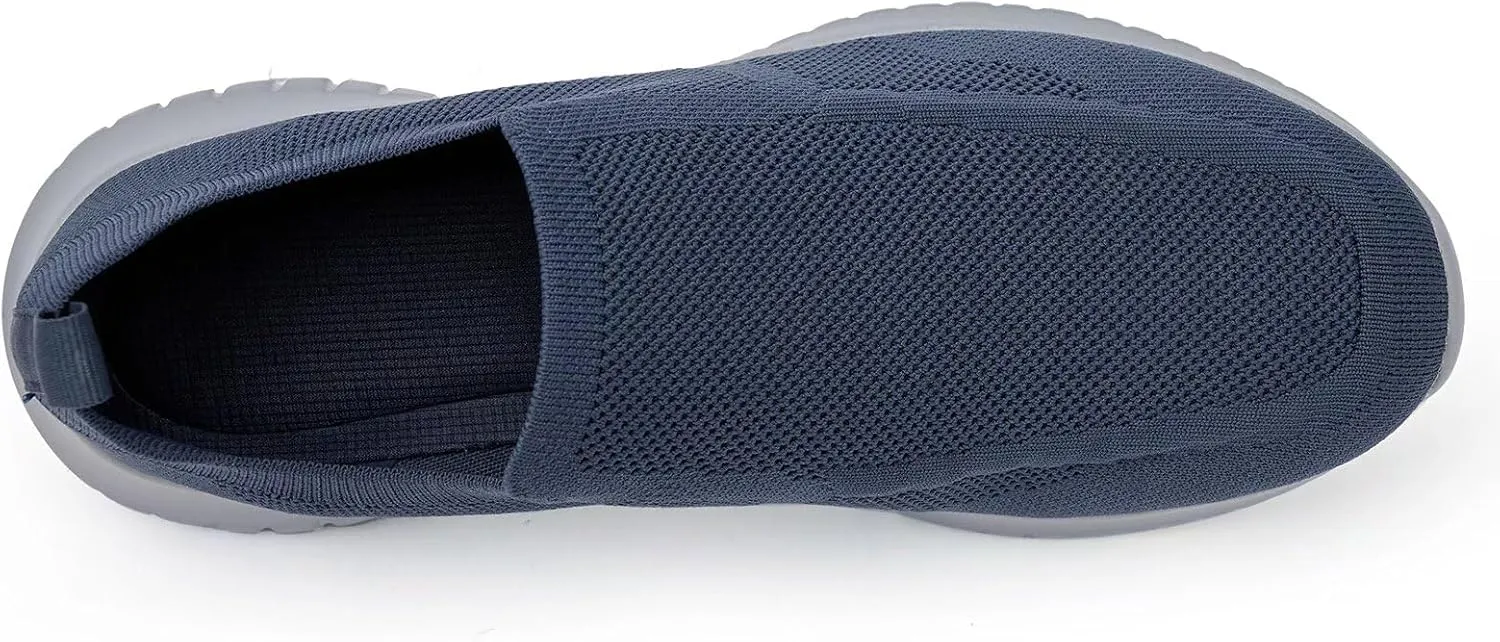 konhill Men's Breathable Tennis Shoes - Slip on Walking Casual Athletic Sneakers Shoes