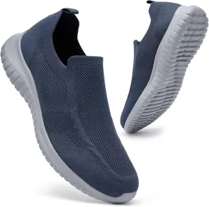 konhill Men's Breathable Tennis Shoes - Slip on Walking Casual Athletic Sneakers Shoes