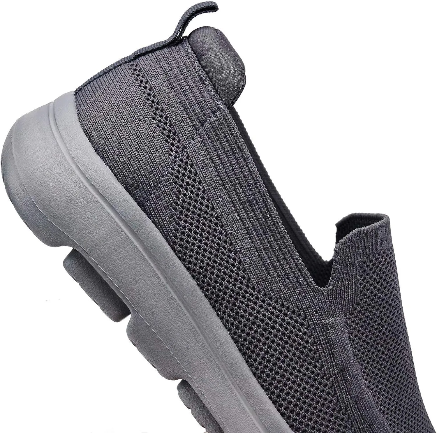 konhill Men's Walking Shoes Slip on Loafers- Mesh Casual Tennis Sneaker Breathable Shoes