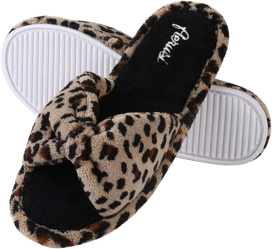 Lady's Cute Soft Sole Indoor Bedroom Slippers Beautiful Comfort Four Season Classy Spa Slide Slipper