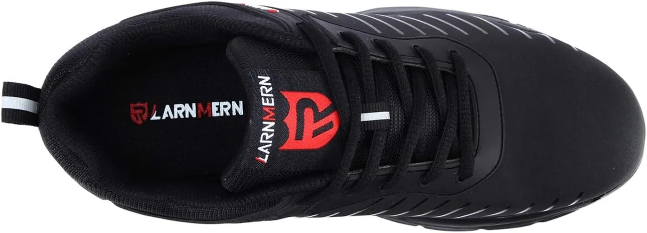 LARNMERN Steel Toe Shoes Men Womens Lightweight Safety Shoes Puncture Proof Breathable Sneakers Comfortable