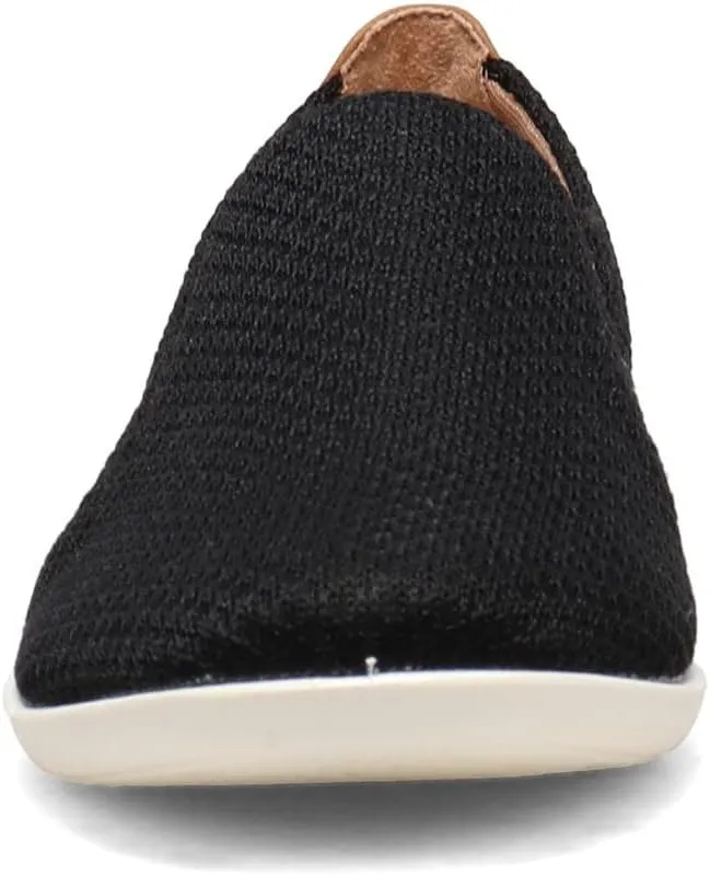 LifeStride Womens Next Level Slip-On Sneaker, Black, 6.5 US