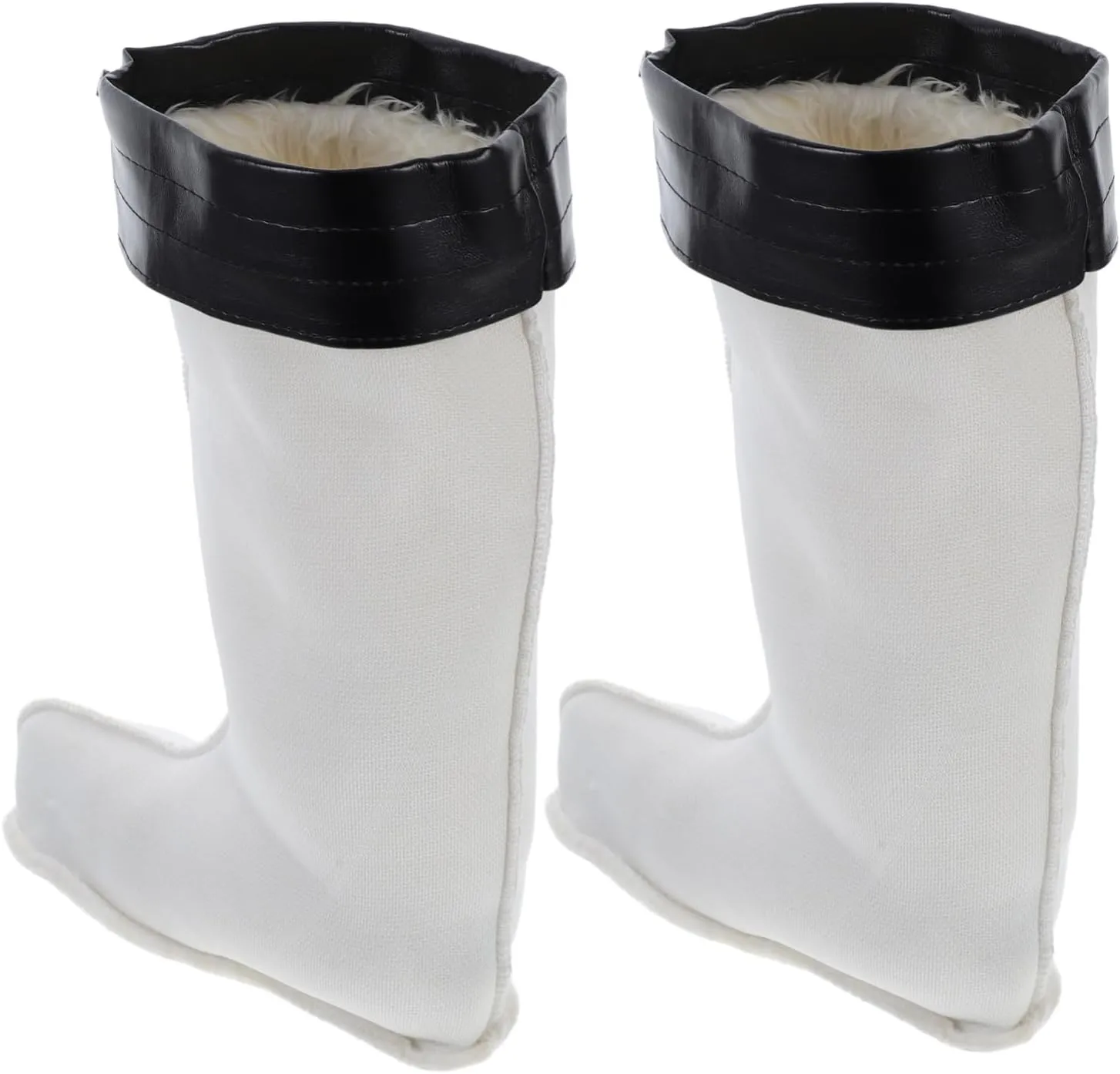 MAGICLULU Men's Tall Boots Liner Insulated Liner Removable Faux Fur Cuff for Winter Rainy Days