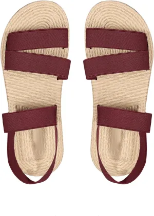 MakeMeChic Women's Ankle Strap Flat Sandals Open Toes Strappy Comfy Walking Shoes