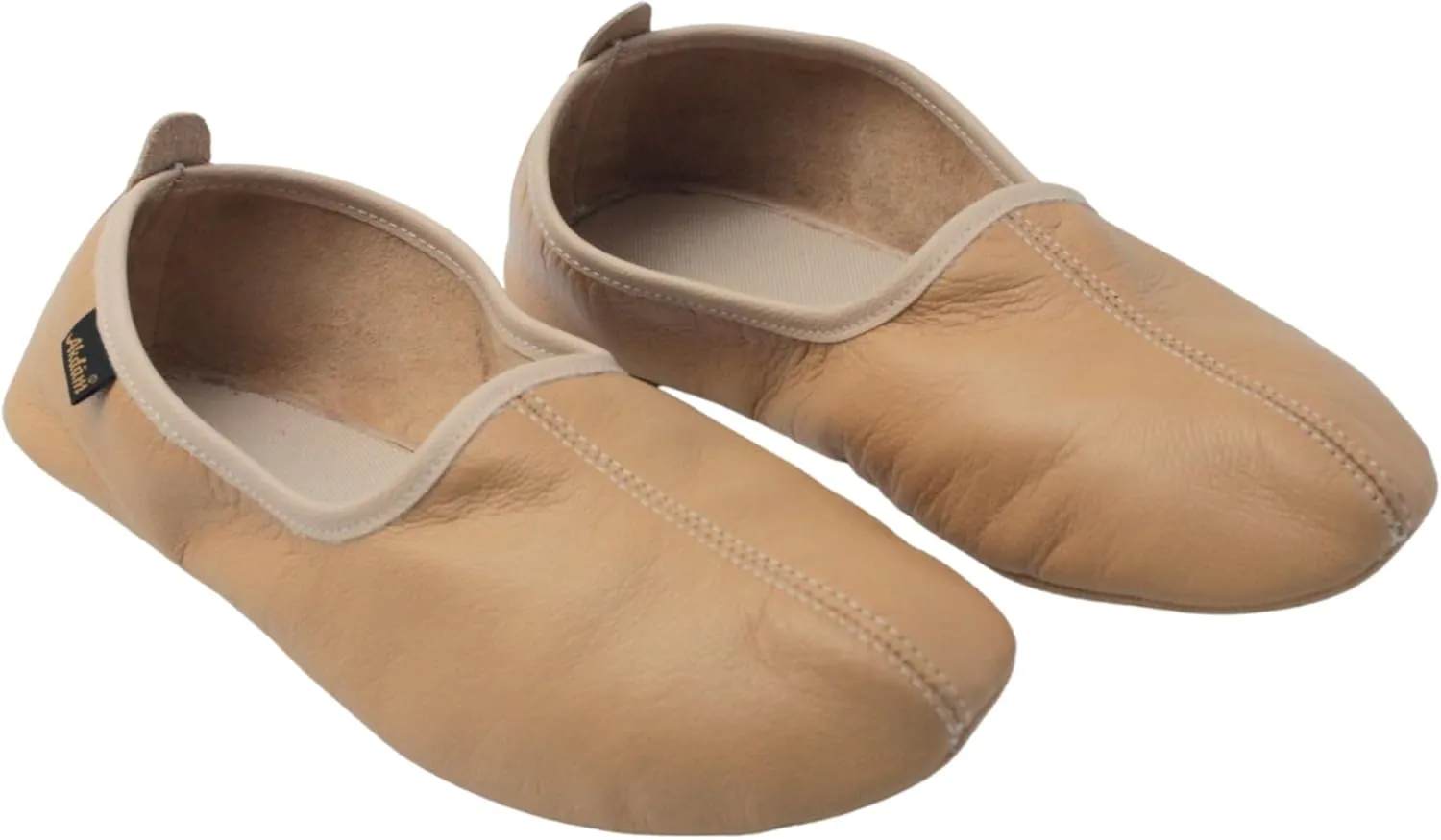 Mens Indoor Leather Slippers Traditional Babouche House Shoes Barefoot Moccasin