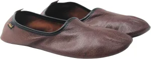Mens Indoor Leather Slippers Traditional Babouche House Shoes Barefoot Moccasin