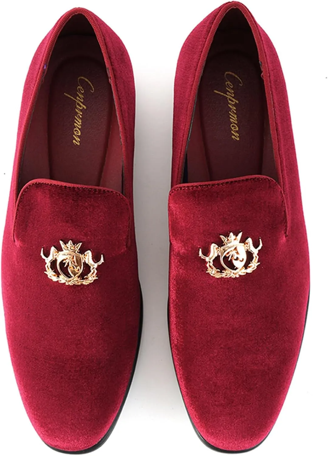 Men's Multiple Colors Penny Slip-on Velvet Loafer Cushioned Suede Tuxedo Dress Shoes Luxurious Smoking Slipper Party Prom Wedding Shoes Comfortable Lightweight