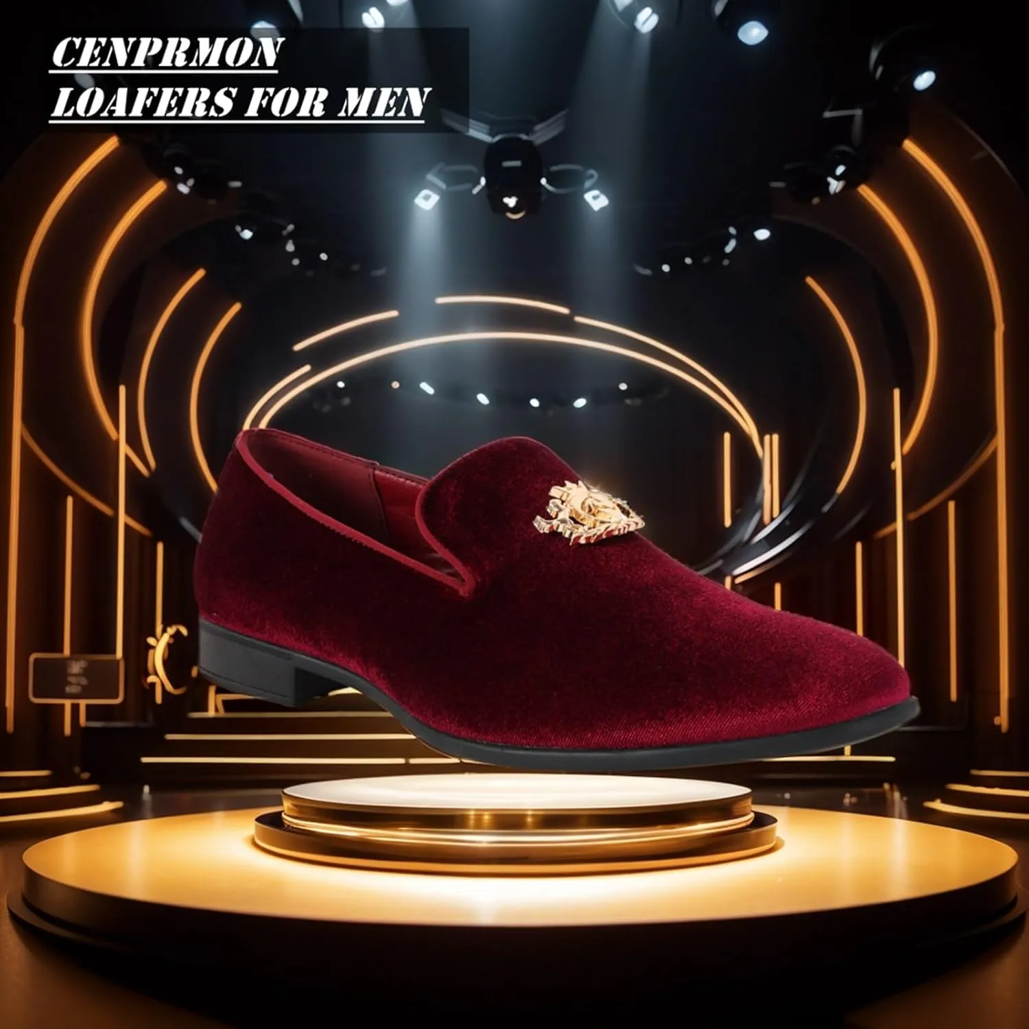 Men's Multiple Colors Penny Slip-on Velvet Loafer Cushioned Suede Tuxedo Dress Shoes Luxurious Smoking Slipper Party Prom Wedding Shoes Comfortable Lightweight