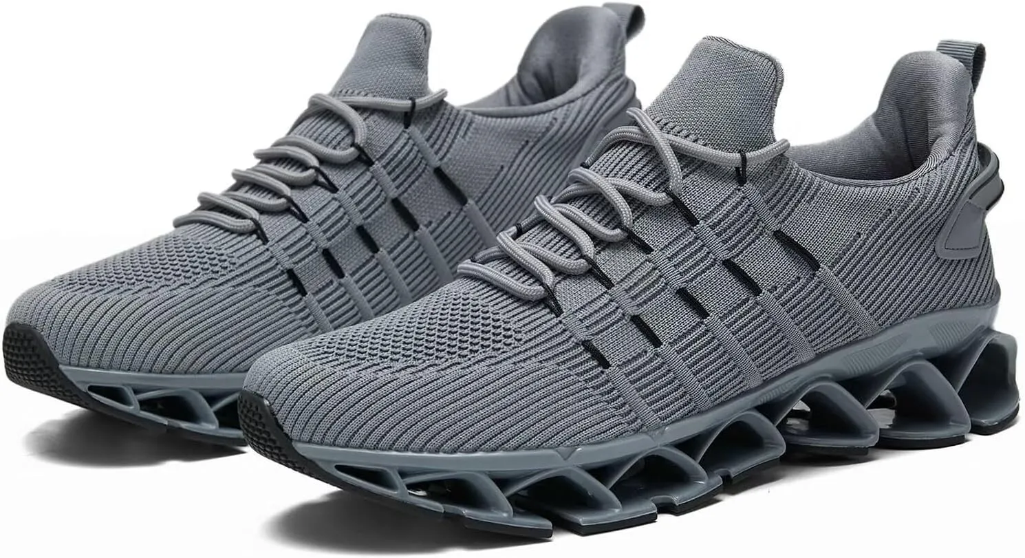 Mens Running Shoes Mesh Breathable Trail Runners Fashion Sport Blade Walking Tennis Sneakers