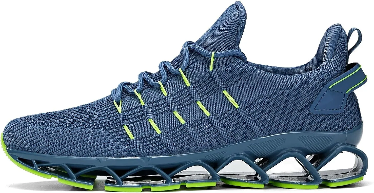 Mens Running Shoes Mesh Breathable Trail Runners Fashion Sport Blade Walking Tennis Sneakers