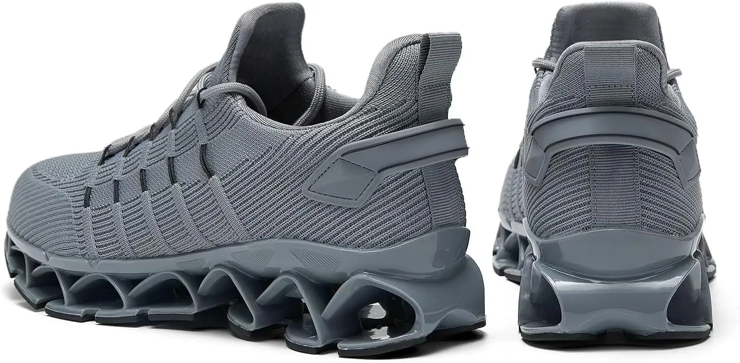 Mens Running Shoes Mesh Breathable Trail Runners Fashion Sport Blade Walking Tennis Sneakers