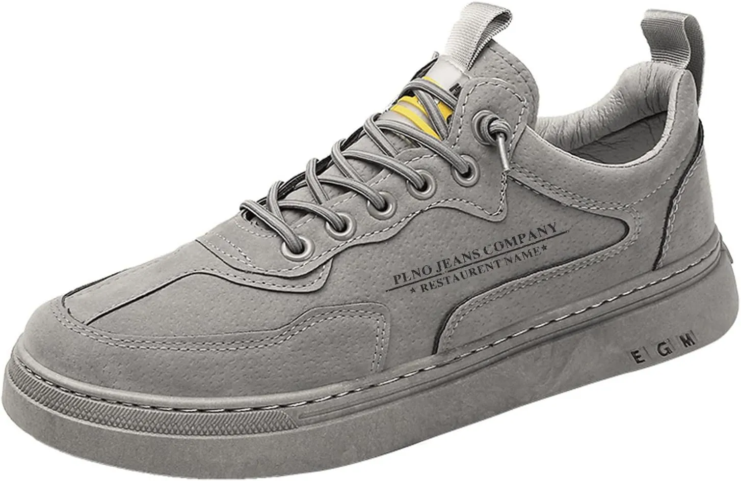 Men's Stretch Memory Foam Shoes Lace Up Lightweight Breathable Fashion Sneaker Men's Breathable Barefoot Shoes