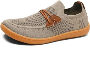 Men's Wide Toe Mesh Barefoot Shoes,Slip-ons,Minimalist, Breathable, Anti-Skid, Flat, Plus Big Sizes